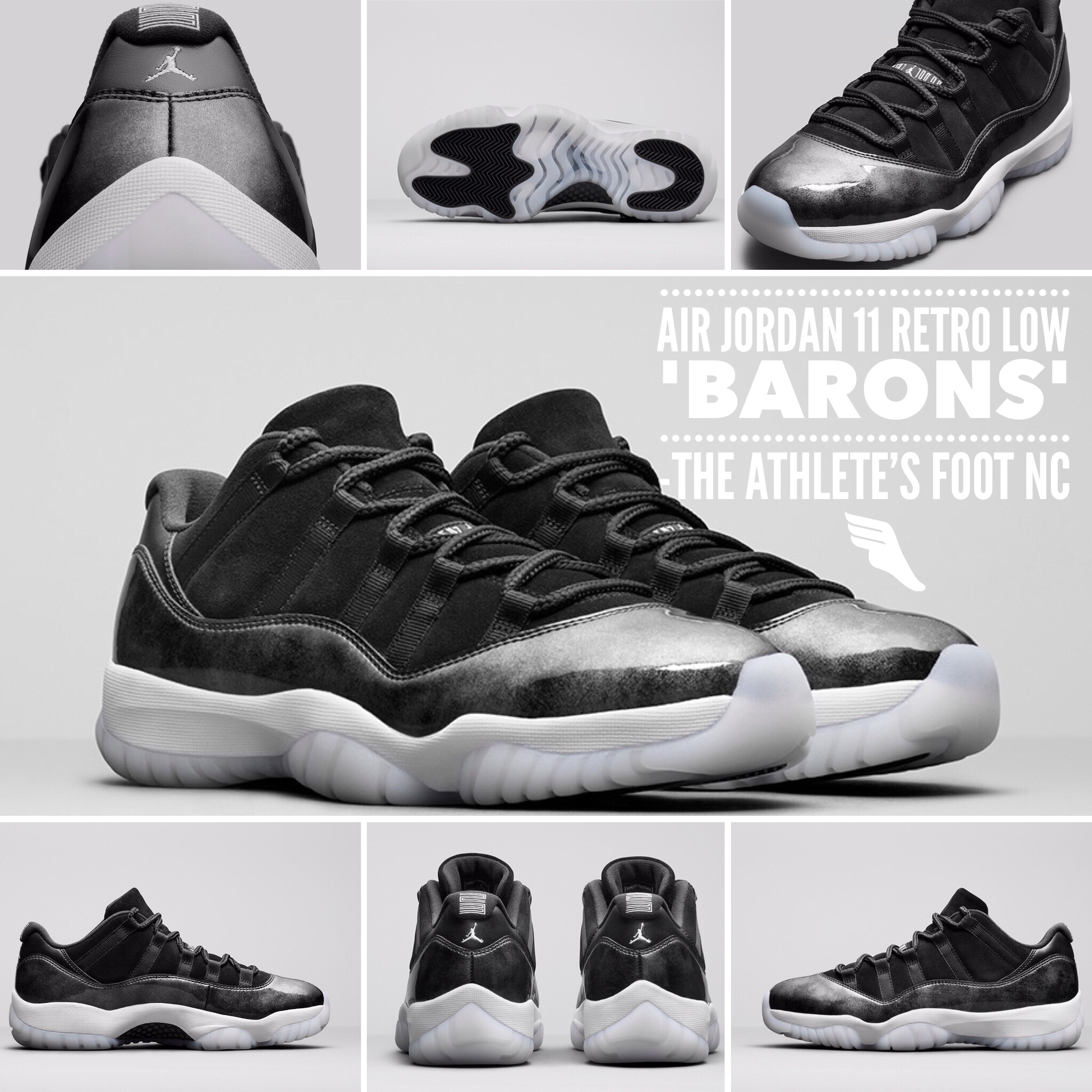 jordan 11 barons on feet