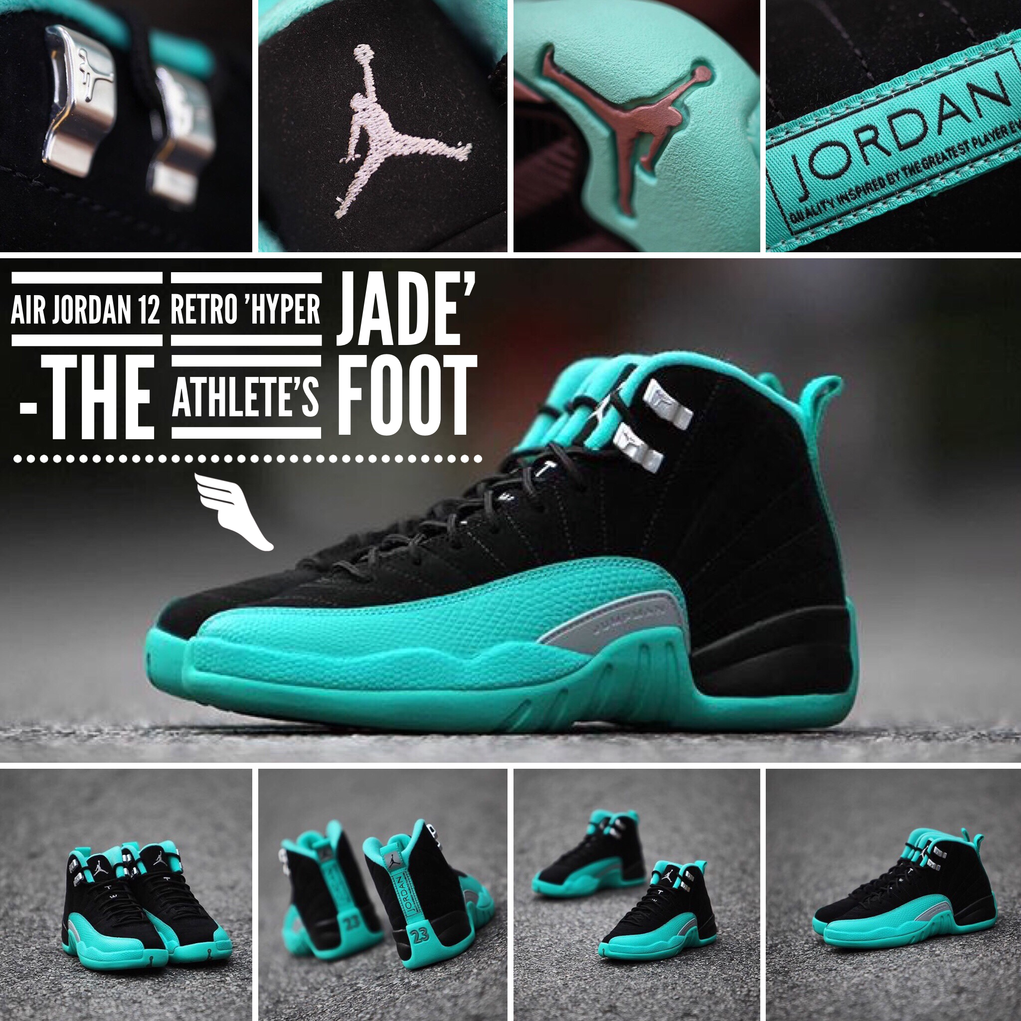 Air Jordan 12 Retro Hyper Jade l The Athlete's Foot