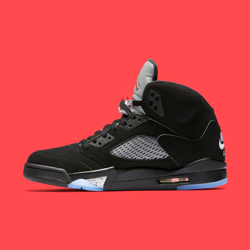 jordan retro 5 metallic silver