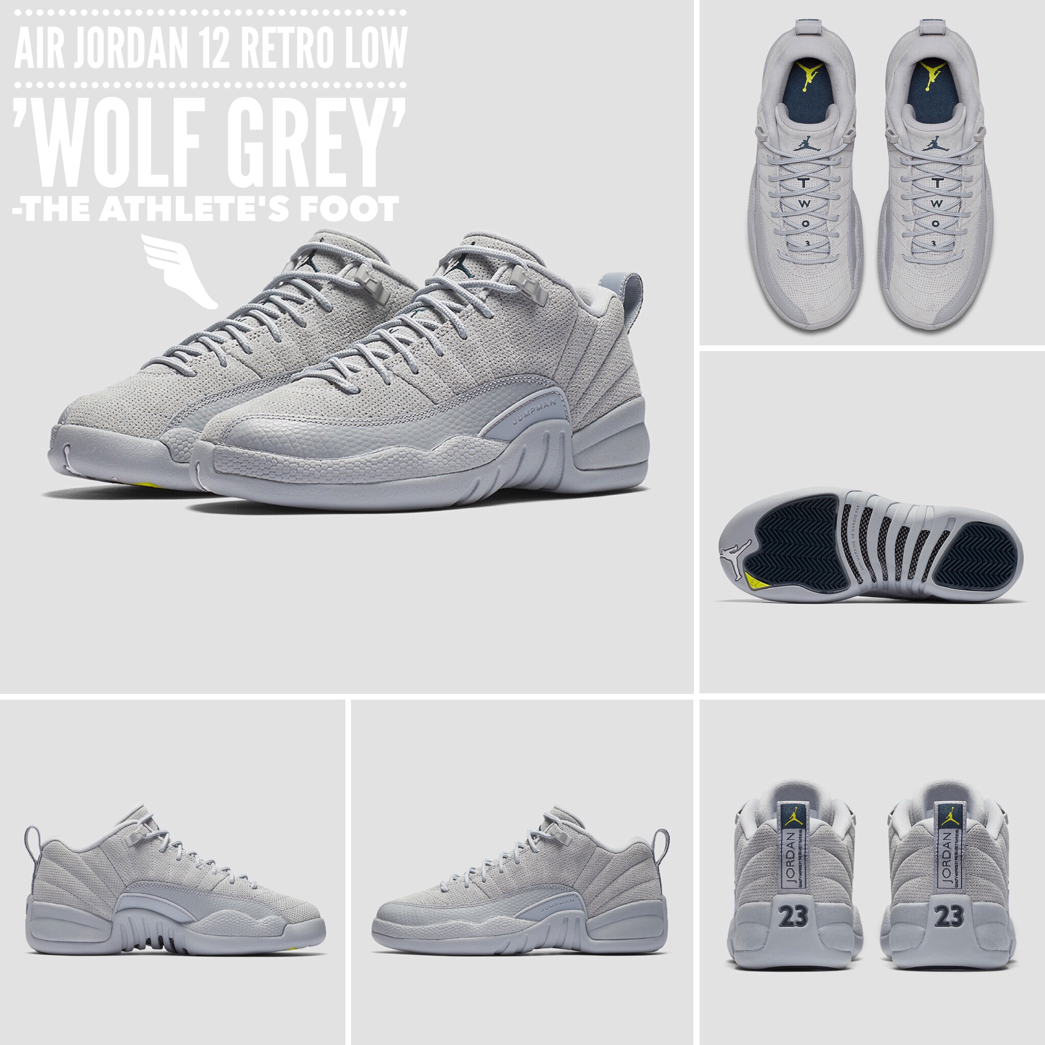 Air Jordan 12 Low Wolf Grey // Release Date