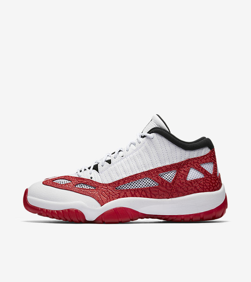 Air Jordan 11 Retro Low IE 'White & Gym Red' - The Athlete's Foot North ...