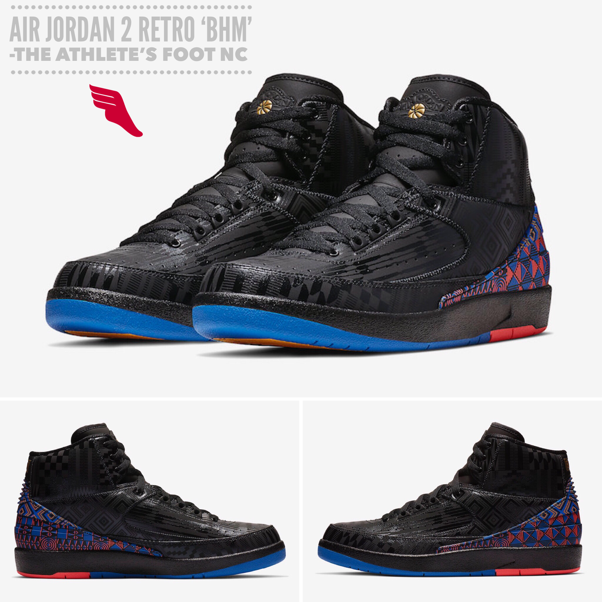 Air Jordan 2 Retro BHM | The Athlete's Foot Stores